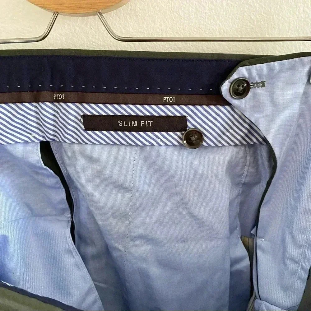 PT01 Slim Fit‎ Trousers Green Sz 48/Medium